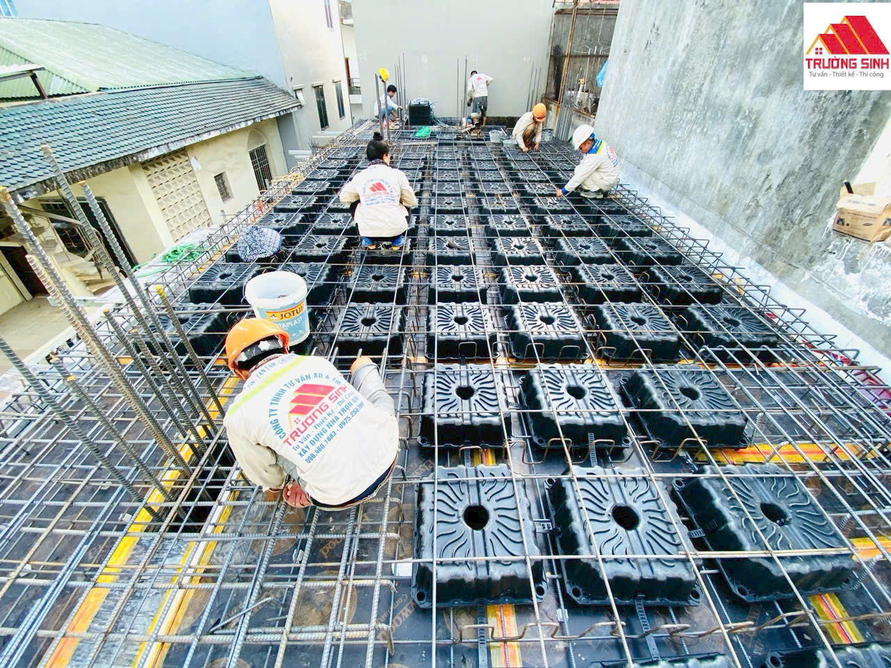 lap20dat20hop20nevo lắp đặt hộp nevo chuẩn bị đổ BT
