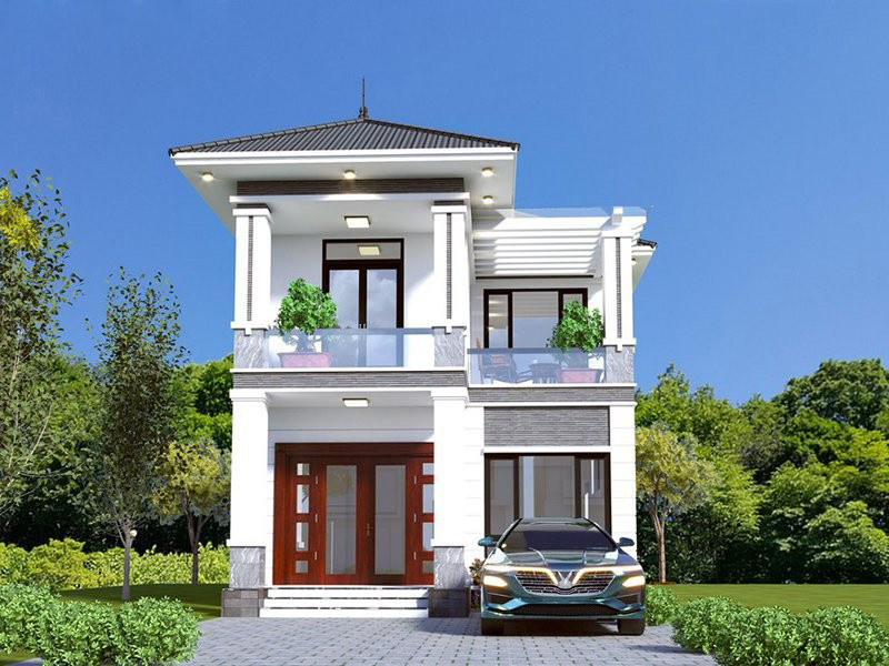 mau-nha-2-tang-dep-gia-700-trieu-1 xây nhà trọn gói 700 triệu - mẫu nhà 2 tầng
