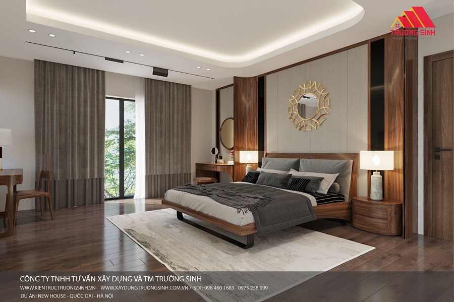 Mẫu thiết kế trần thạch cao cho phòng ngủ