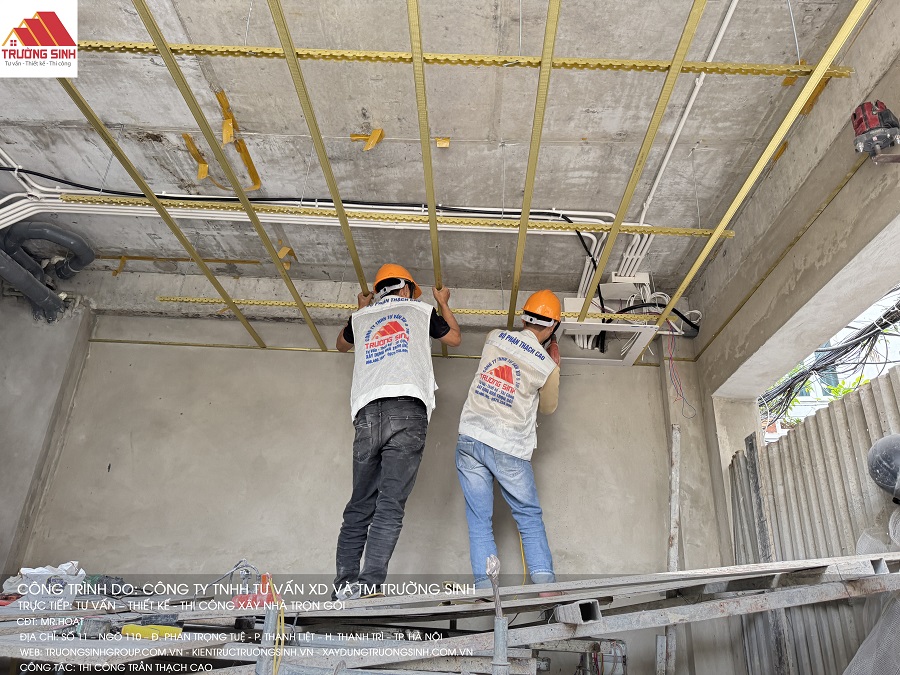 AQT Home thi công trần thạch cao chuyên nghiệp, chất lượng